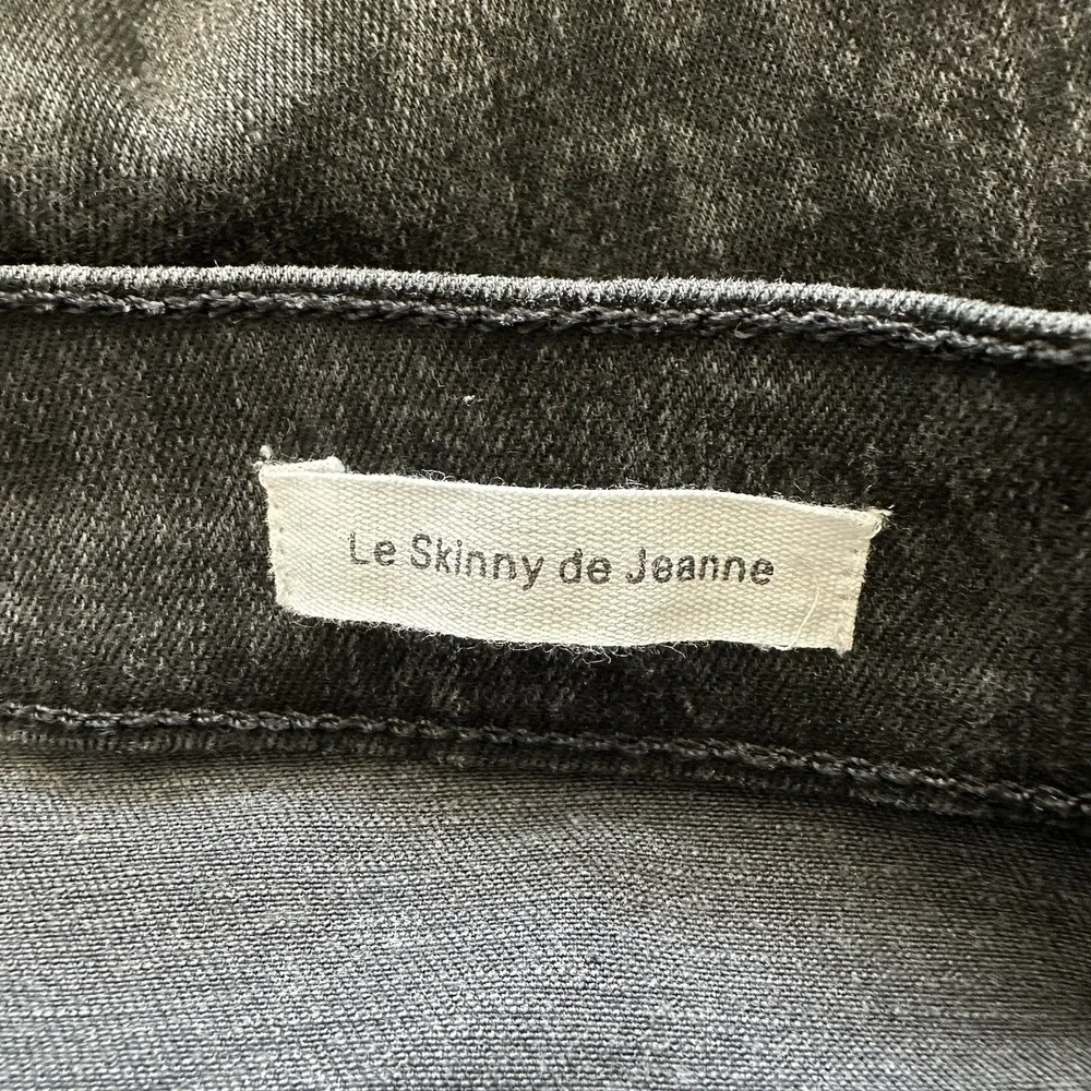 Frame Le Skinny De Jeanne Gray and Black Snake Skin Skinny Denim Jeans Size‎ 30
